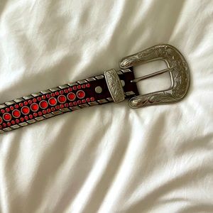 Kippys Silver and Tangerine Swarovski Crystal Belt